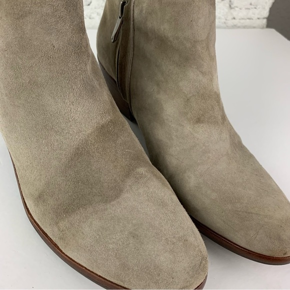 Sam Edelman Petty Grey Suede Booties 9.5 - Picture 4 of 13
